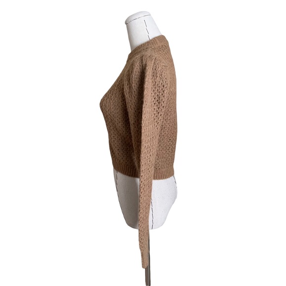 Aritzia Wilfred Open Knit Puff Shoulder Sweater XS - Picture 6 of 9